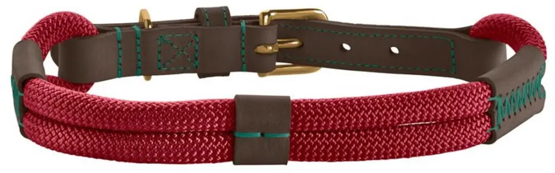 Hunter Halsband Malia Wijnrood & Donkerbruin 50cm