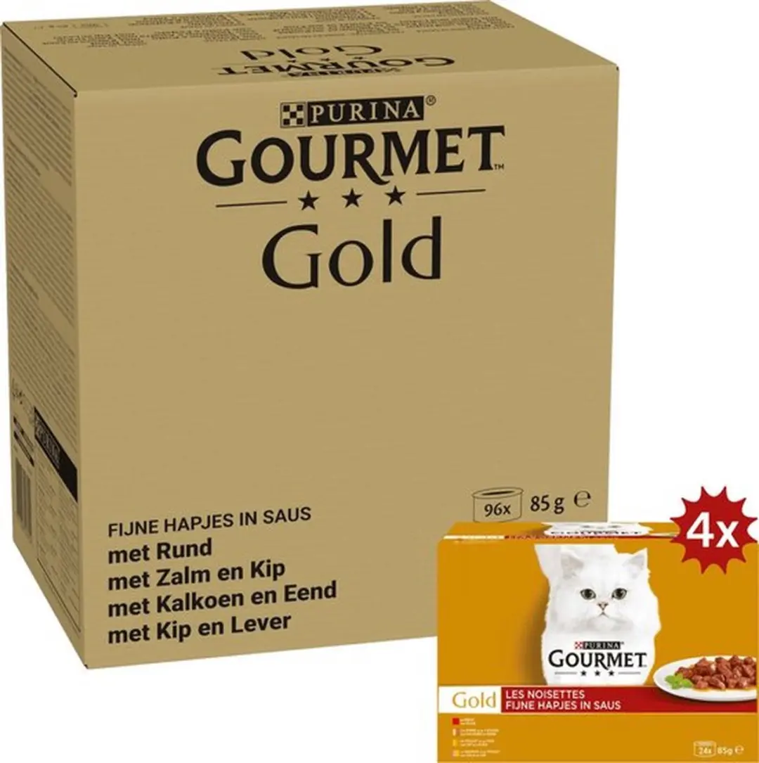 Gourmet Gold Fijne Hapjes Natvoer - 96 x 85g