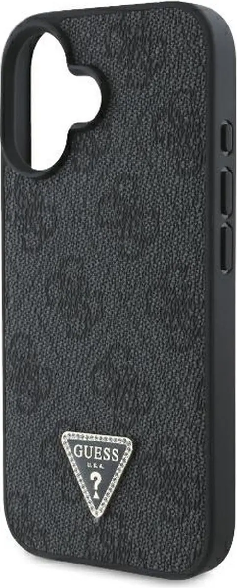 GUESS GUHCP16MP4TDPK iPhone 16 Plus Hardcase - Zwart/Strass