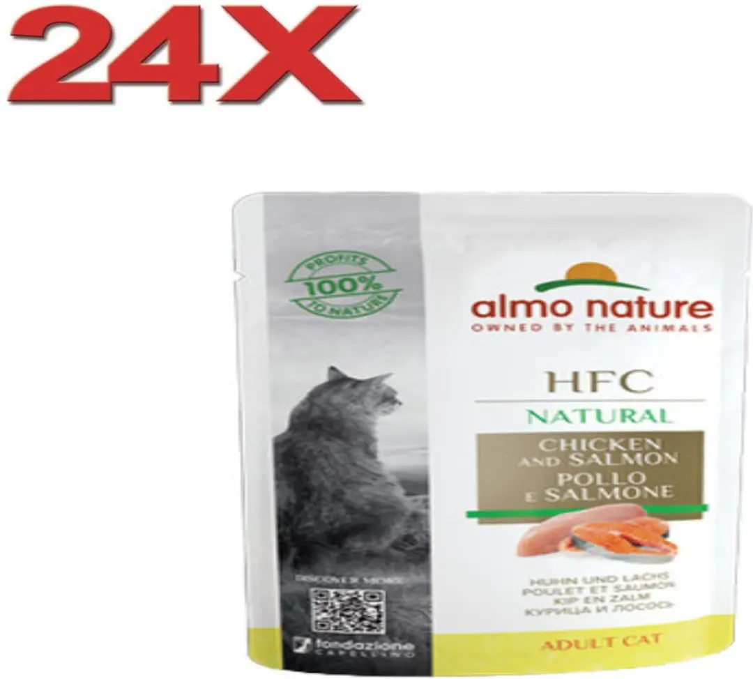 Almo Nature HFC Kattenvoer Maaltijdzakje Kip & Zalm