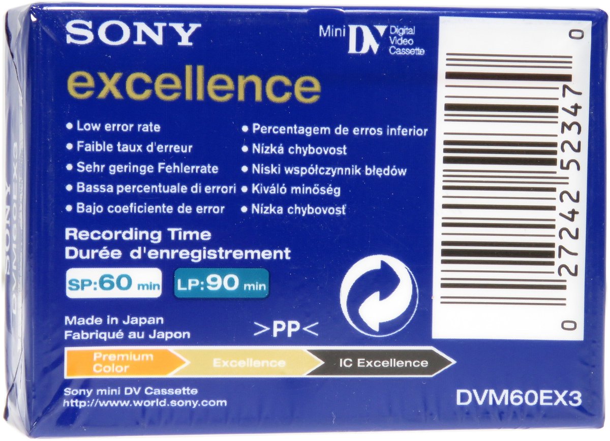 Sony DVM 60EX - Excellence - Mini DV - 1 x 60min