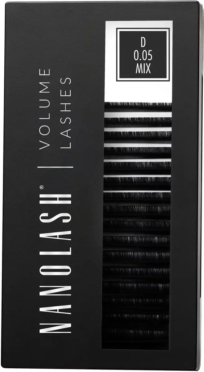 Nanolash Volume Lashes Nepwimpers 0.05D - Multicolor