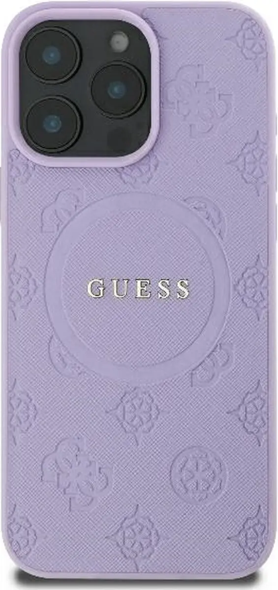 GUESS Backcover iPhone 16 Pro Max MagSafe - Paars