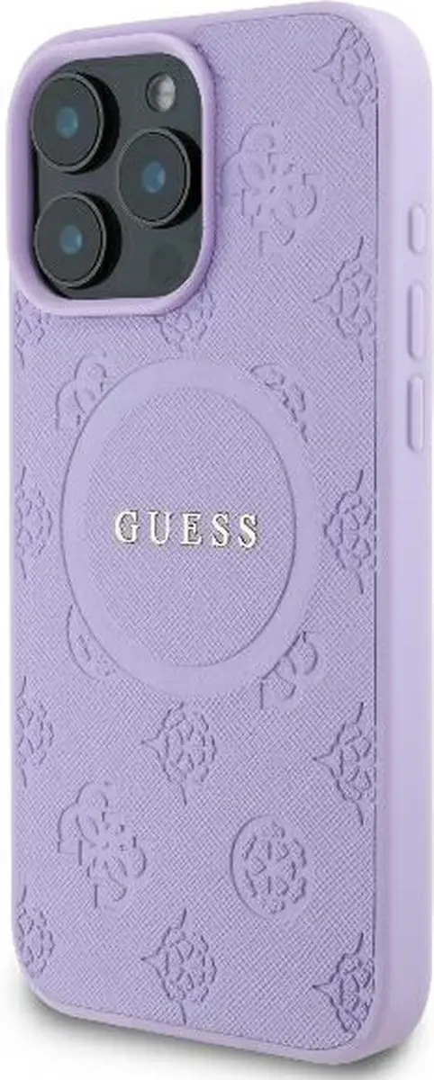 GUESS Backcover iPhone 16 Pro Max MagSafe - Paars