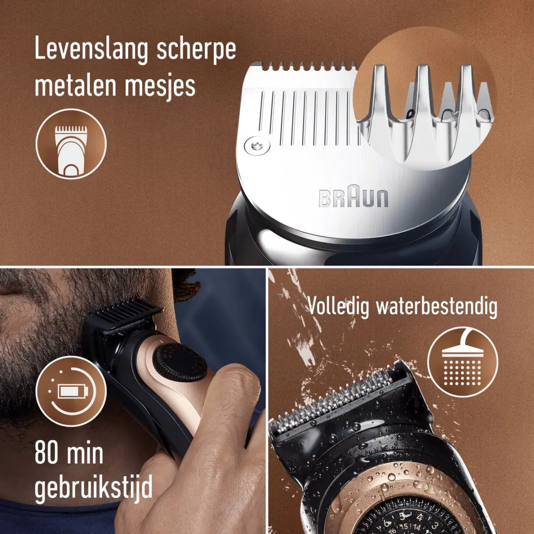 King C. Gillette PRO Draadloze Baardtrimmer - Brons