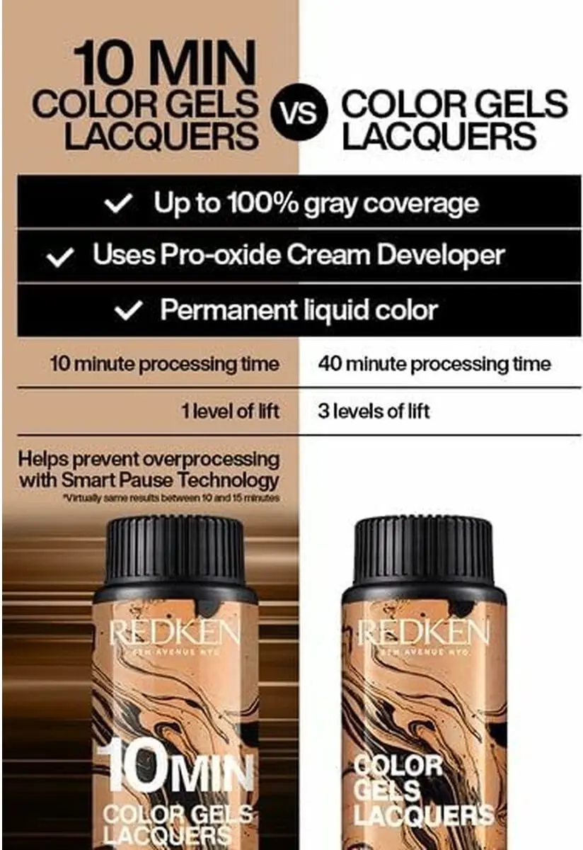 Redken Color Gels Lacquers Minutos 6ABN-6.19 - 3x60ml - afbeelding 6 van 6