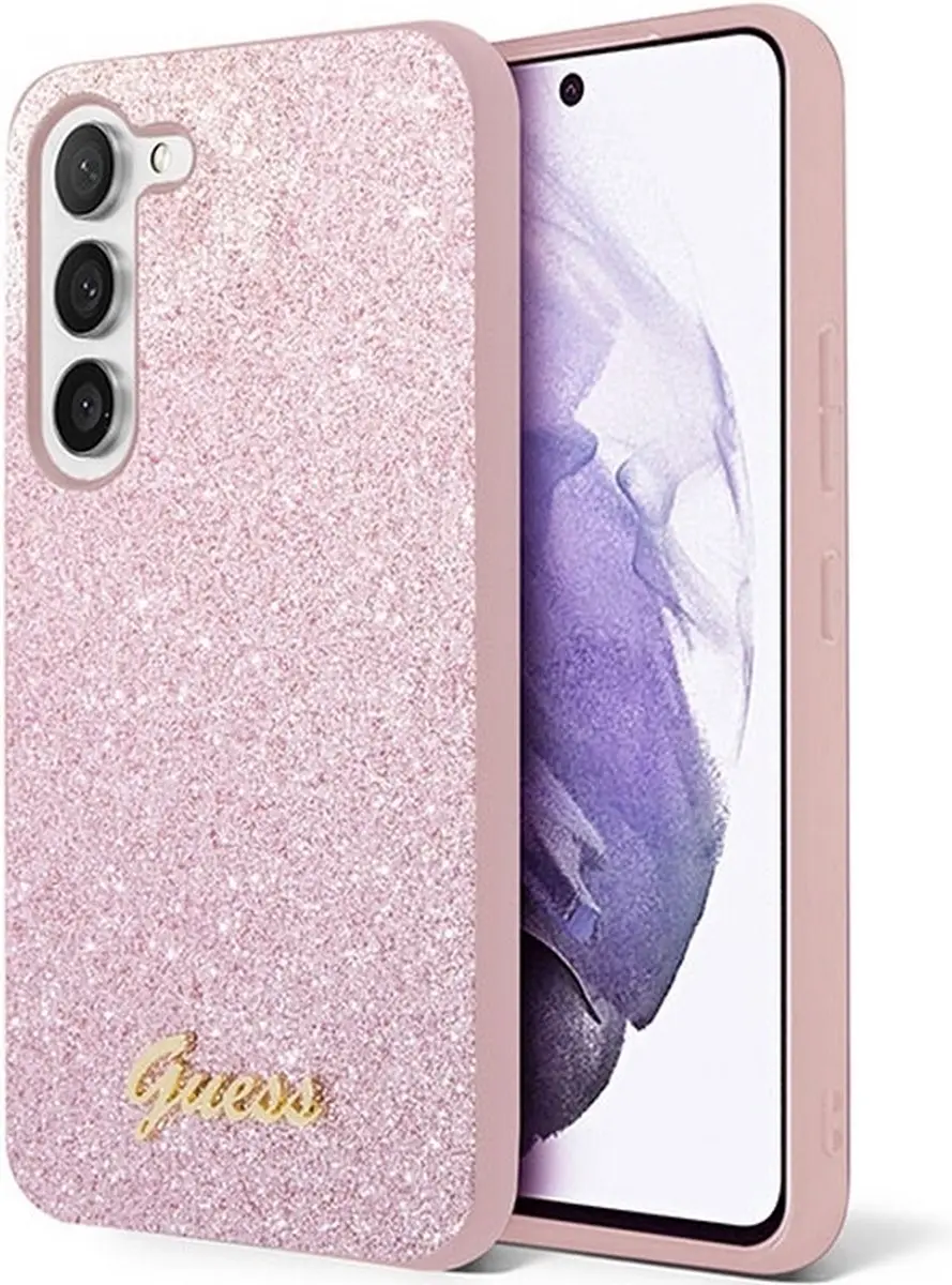 GUESS Glitter Flakes Hoesje Samsung Galaxy S23