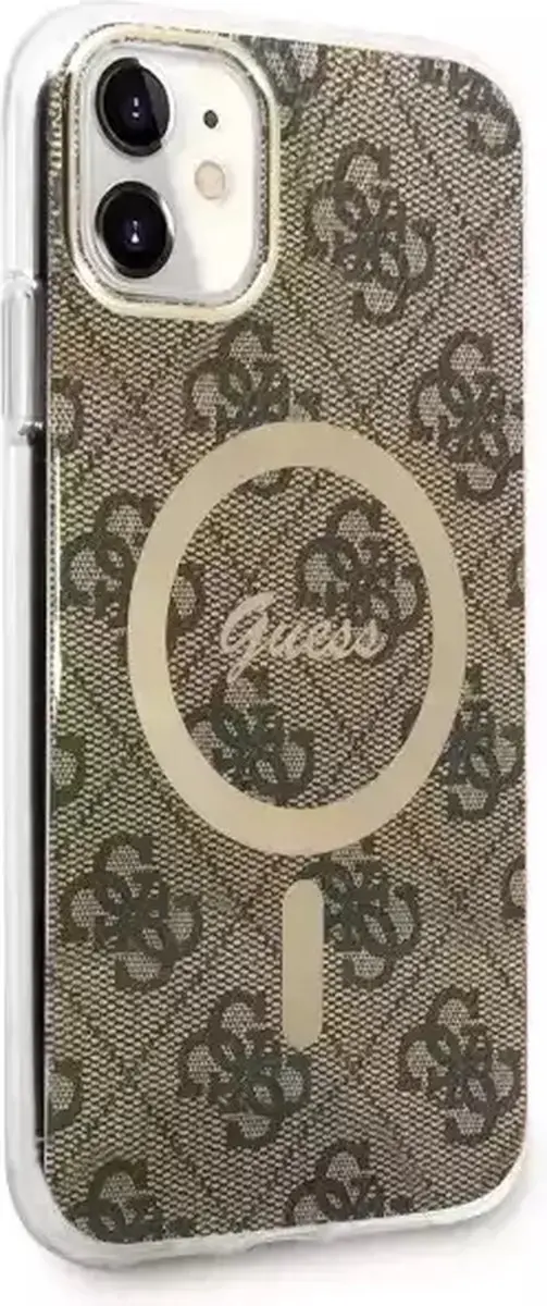 Guess 4G Back Case MagSafe iPhone 11 - Bruin