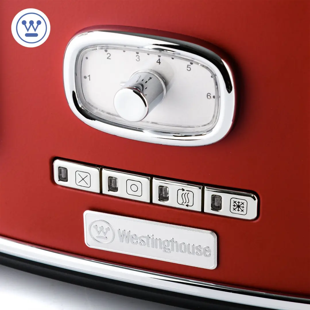 Westinghouse WKTTB809RD Broodrooster 4 Sneden 1750W - Rood