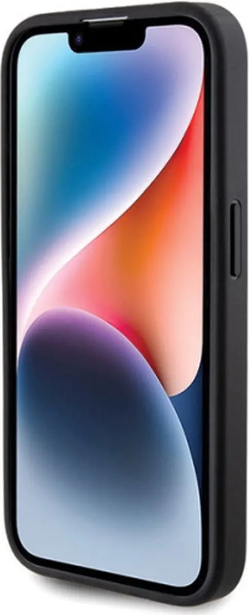GUESS Square Mirror Back Case iPhone 15 Pro - Zwart