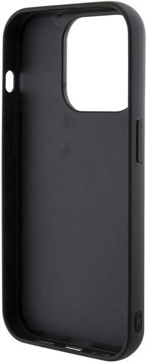 GUESS Square Mirror Back Case iPhone 15 Pro - Zwart