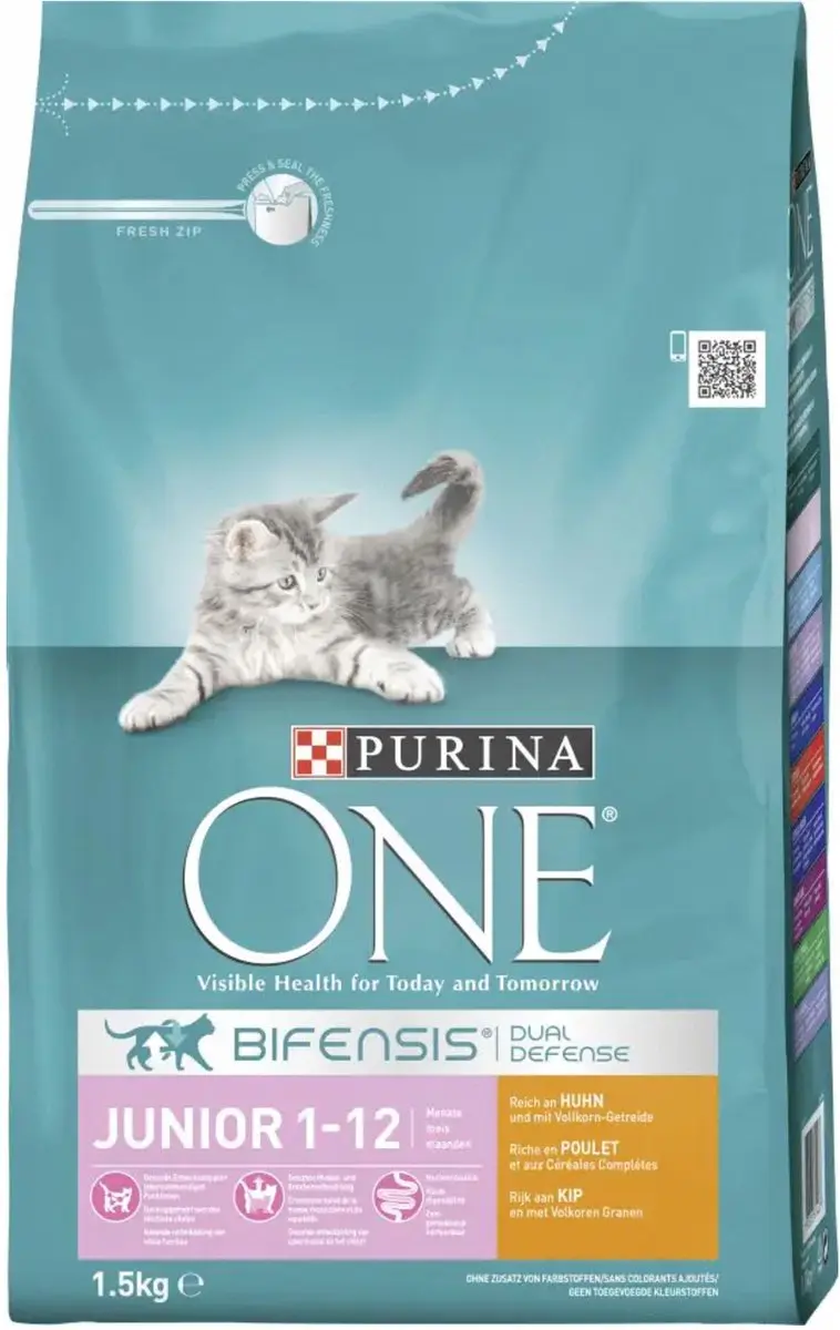 Purina ONE Junior Kattenvoer Kip & Rijst 1,5 kg