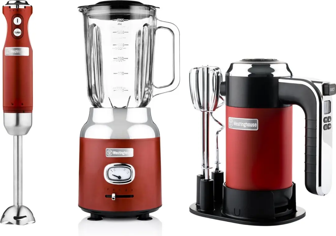 Westinghouse Retro 3-delige Mixset Rood