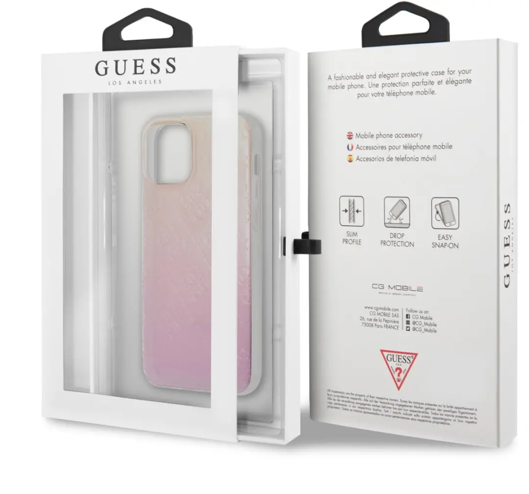 Guess iPhone 12 Mini Hoesje - Gradient Roze - S212-3