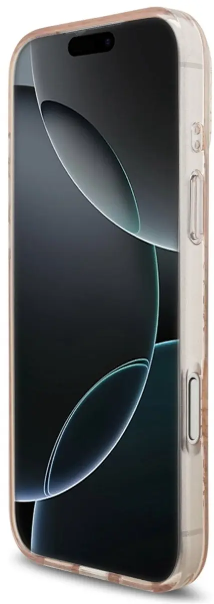 Guess IML Flowers Allover iPhone 17 Pro Max Hoesje - Roze - MagSafe