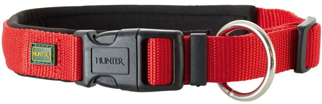 Hunter Vario Plus Hondenhalsband 50-55cm - Rood/Zwart