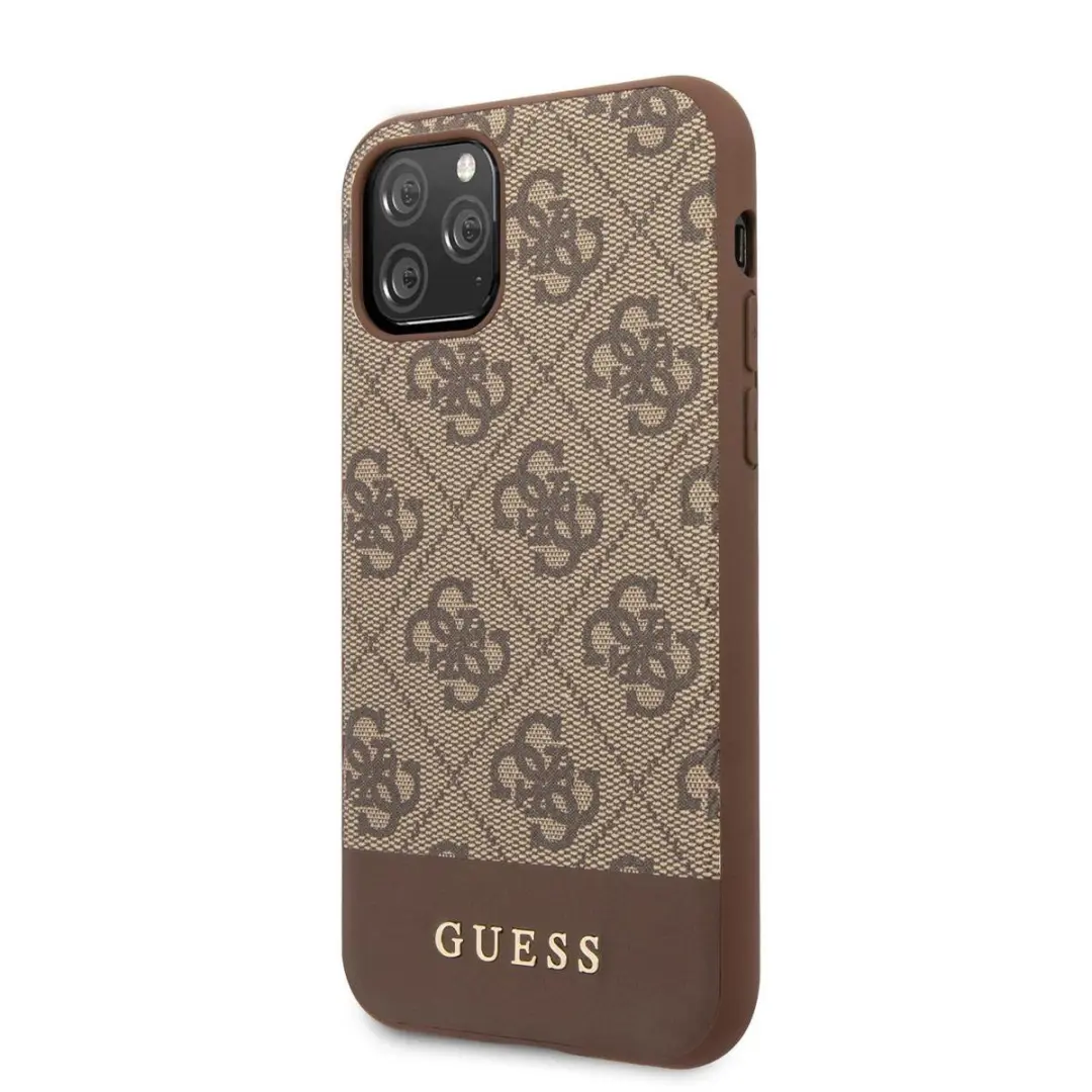 GUESS Backcover iPhone 11 Pro - Bruin 4G Stripe