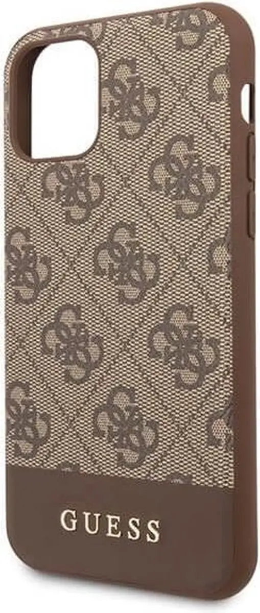 GUESS Backcover iPhone 11 Pro - Bruin 4G Stripe - afbeelding 6 van 6