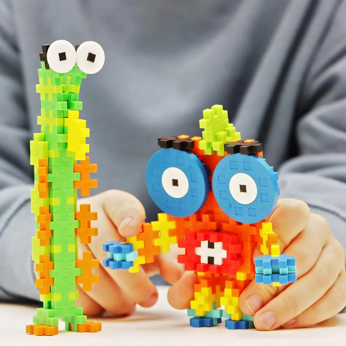 Plus-Plus Learn to Build Monsters 240 Bouwstenen - Coole wezens