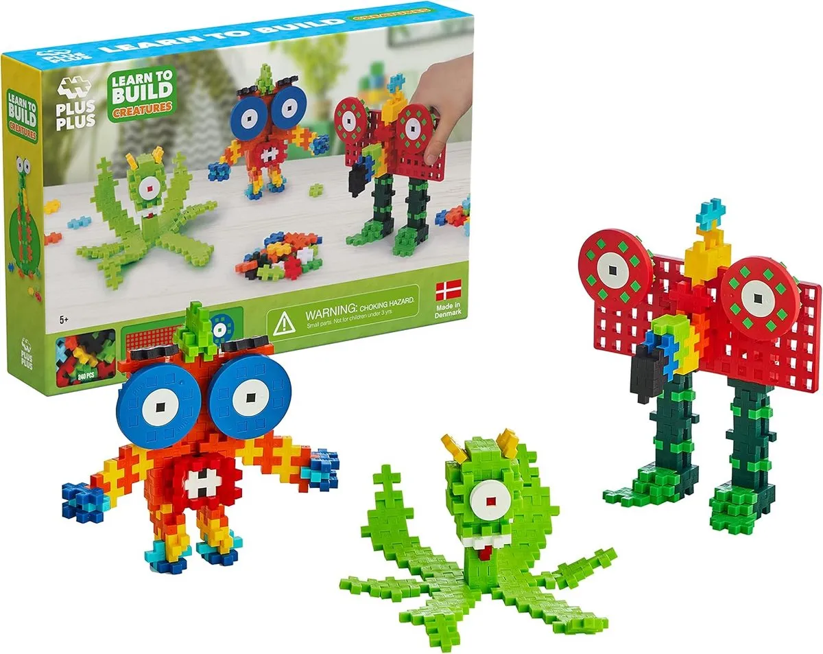 Plus-Plus Learn to Build Monsters 240 Bouwstenen