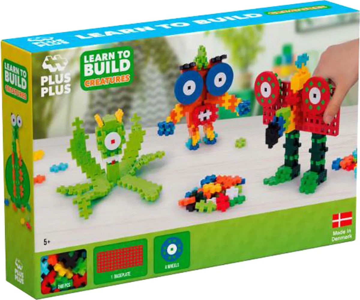 Plus-Plus Learn to Build Monsters 240 Bouwstenen - Coole wezens