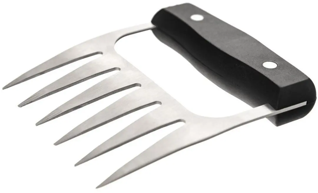 Orion Stalen Vleeshaak Set 143912 - 2 Stuks - Zilver/Zwart