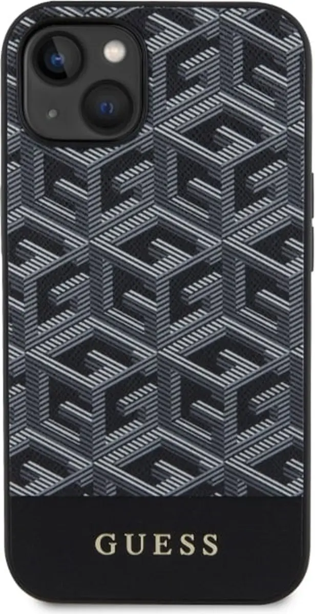 Guess G-Cube Back Case MagSafe - iPhone 14 Plus - Zwart