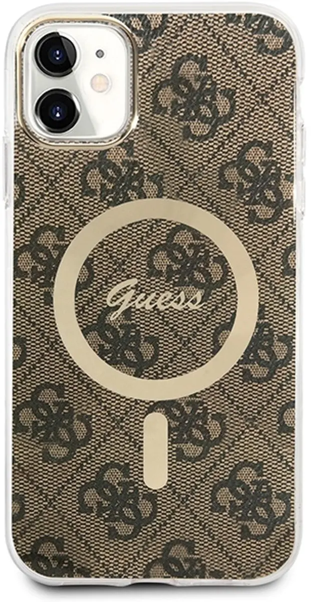 GUESS Hoesje iPhone 11 - Bruin - MagSafe - 3666339103385