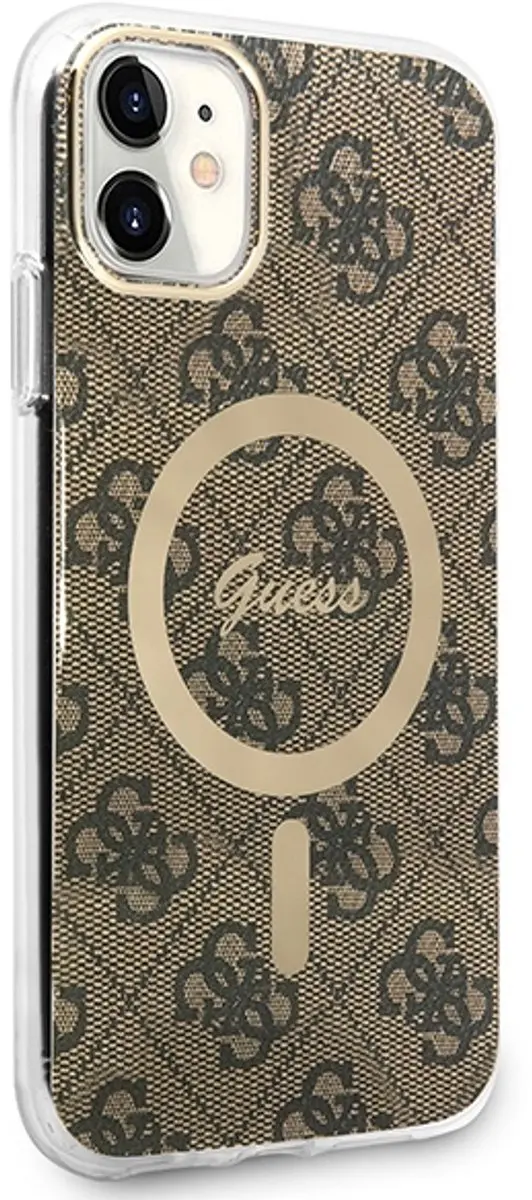 GUESS Hoesje iPhone 11 - Bruin - MagSafe - 3666339103385