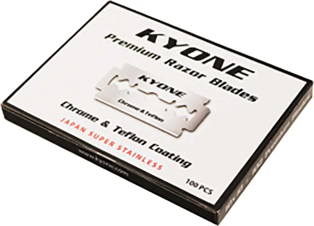 Kyone DE-100 Double Edge Mesjes - 100 Stuks - Zwart