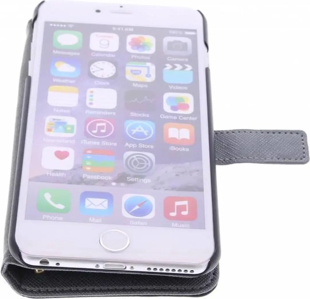 GUESS iPhone 6/6s Plus Hoesje - Zilver - Kunstleer - afbeelding 6 van 6