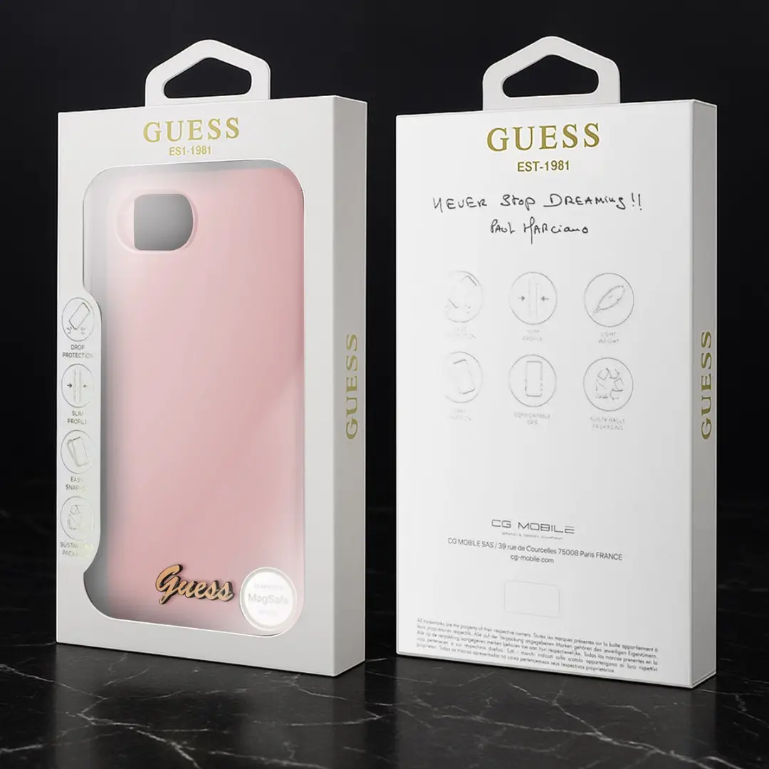 GUESS MagSafe Hoesje iPhone 17e - Roze