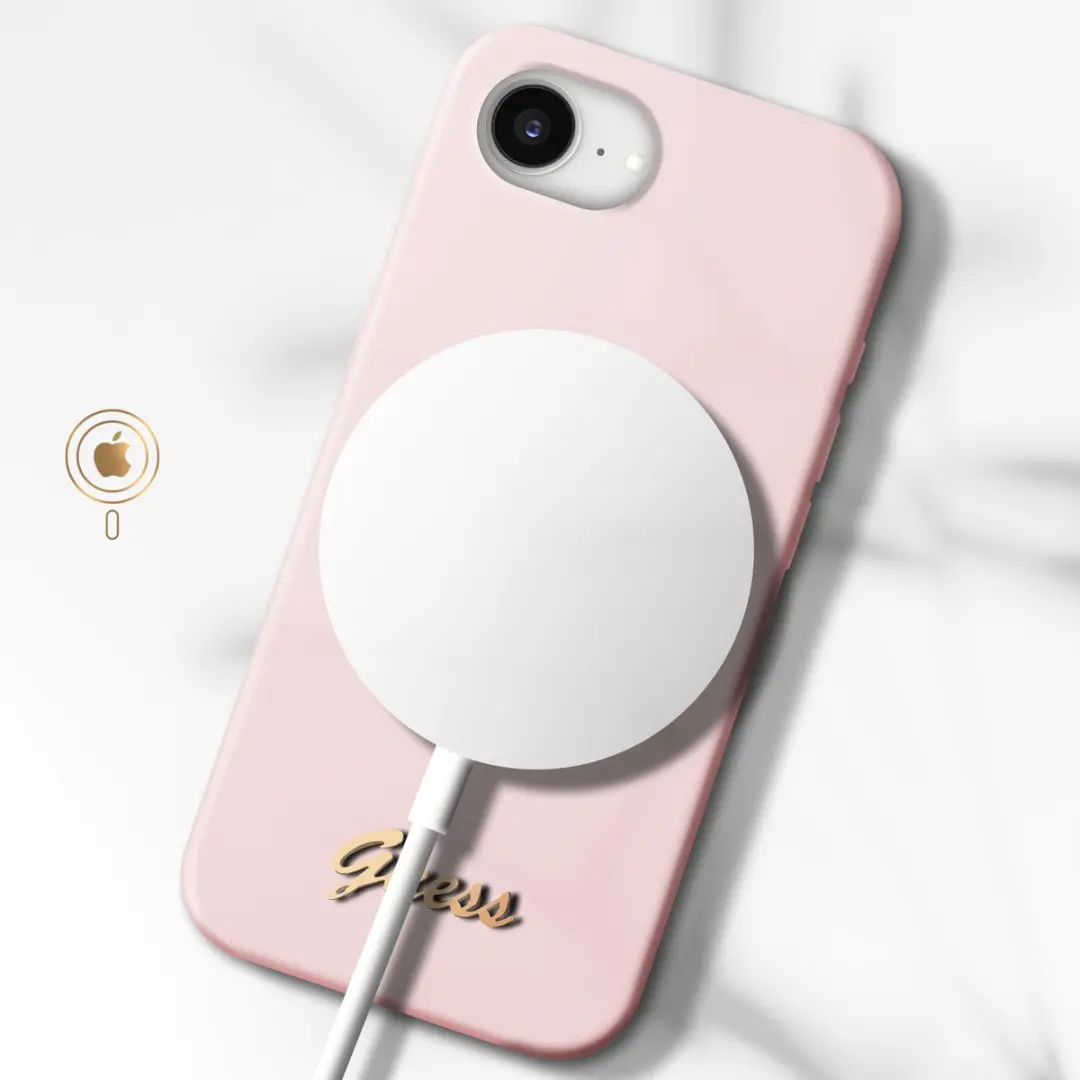 GUESS MagSafe Hoesje iPhone 17e - Roze