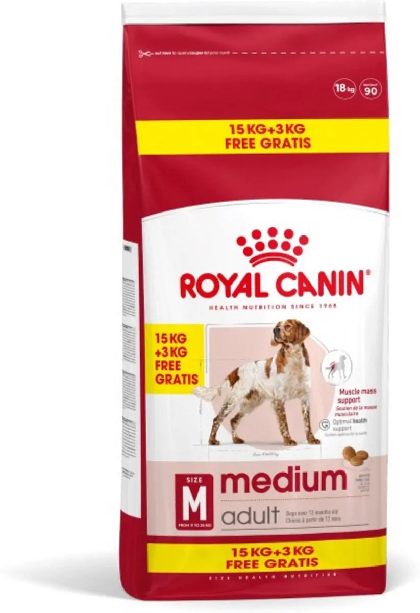 Royal Canin Medium Adult Hondenvoer 18kg