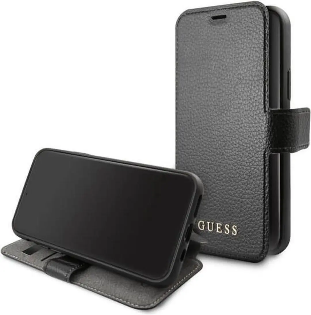GUESS Iridescent Hoesje iPhone 12 Mini - 3 Stuks - Zwart