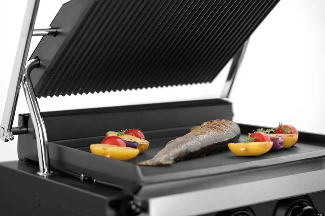 Bartscher Panini-MDI Contactgrill 2200W - Zwart