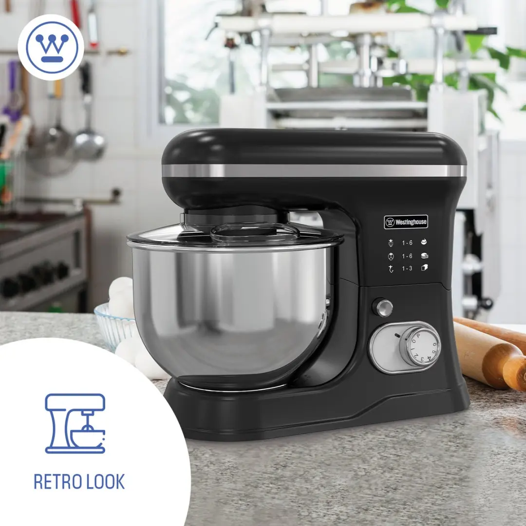 Westinghouse Retro Standmixer 1200W - 5L - Zwart