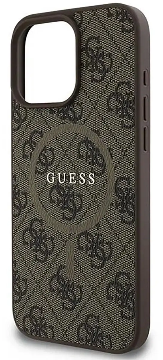 GUESS Beschermhoes iPhone 16 Pro MagSafe - Bruin GUHMP16LG4GFRW
