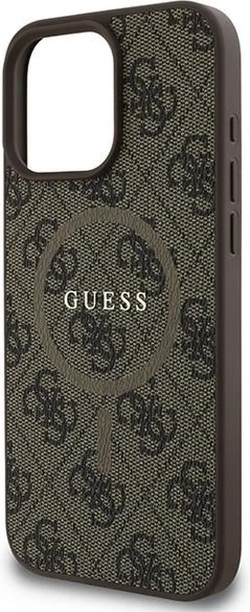 GUESS Beschermhoes iPhone 16 Pro MagSafe - Bruin GUHMP16LG4GFRW