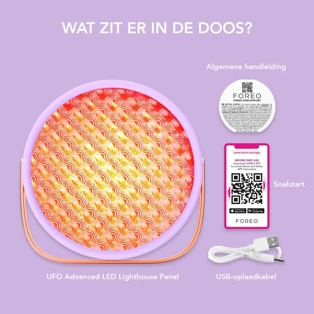 FOREO UFO Advanced LED Lighthouse-paneel 3.7W - Lavander