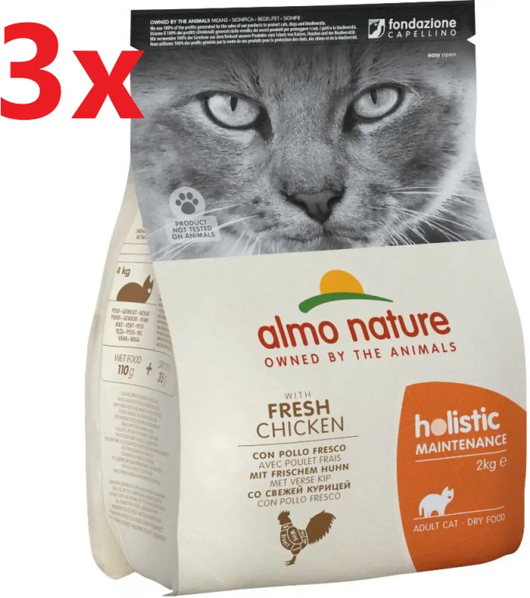 Almo Nature Holistic Kattenvoer Kip & Rijst 6kg