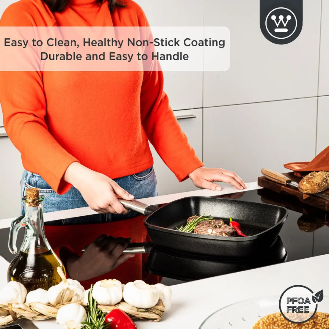 Westinghouse Performance Grillpan Ø28cm - Inductie - Zwart
