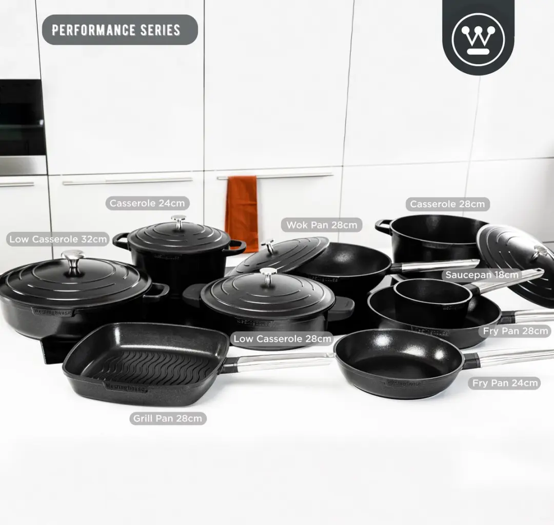 Westinghouse Performance Grillpan Ø28cm - Inductie - Zwart