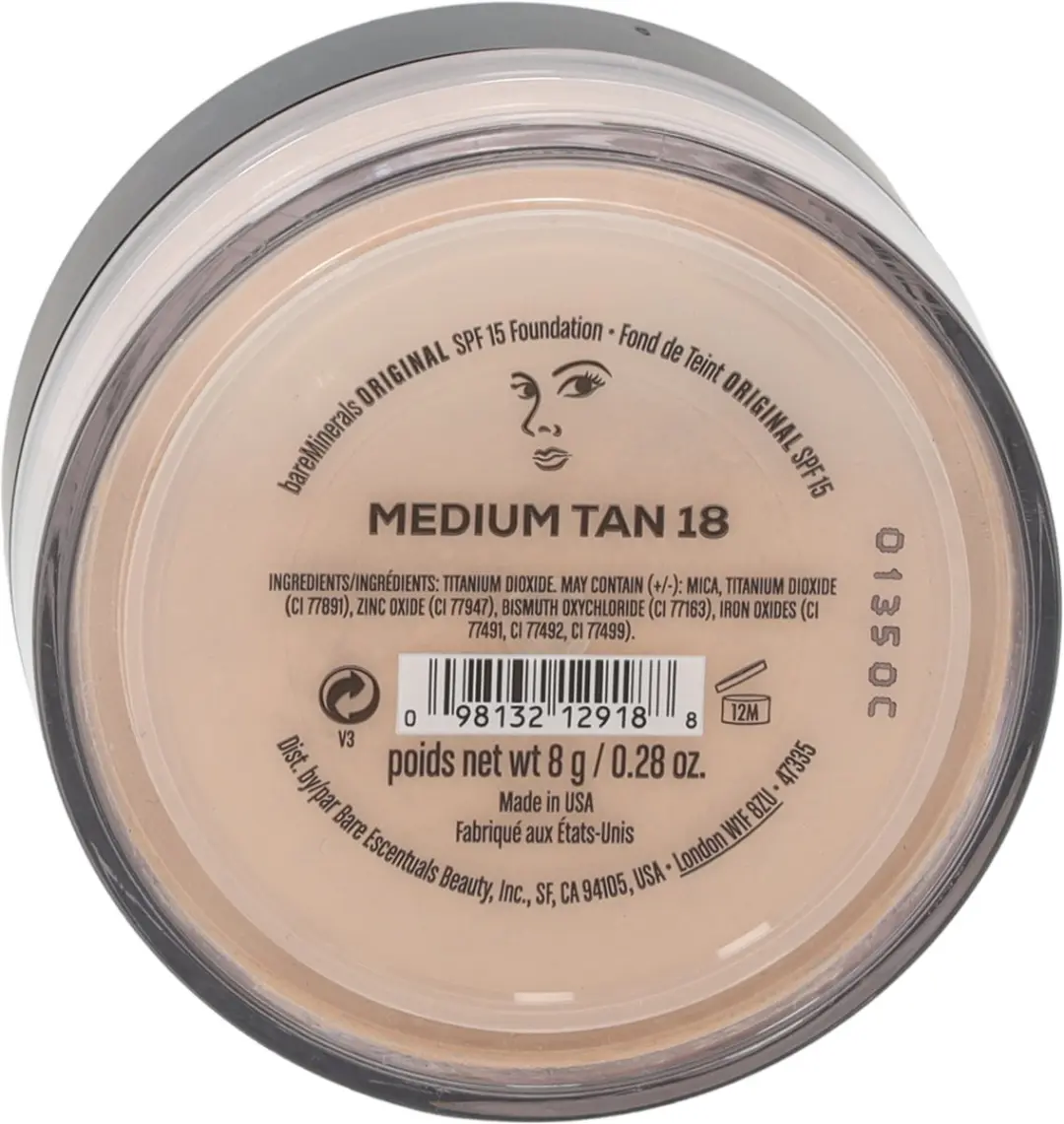 Bareminerals Original Foundation SPF15 - 18 Medium Tan 8g - afbeelding 6 van 6
