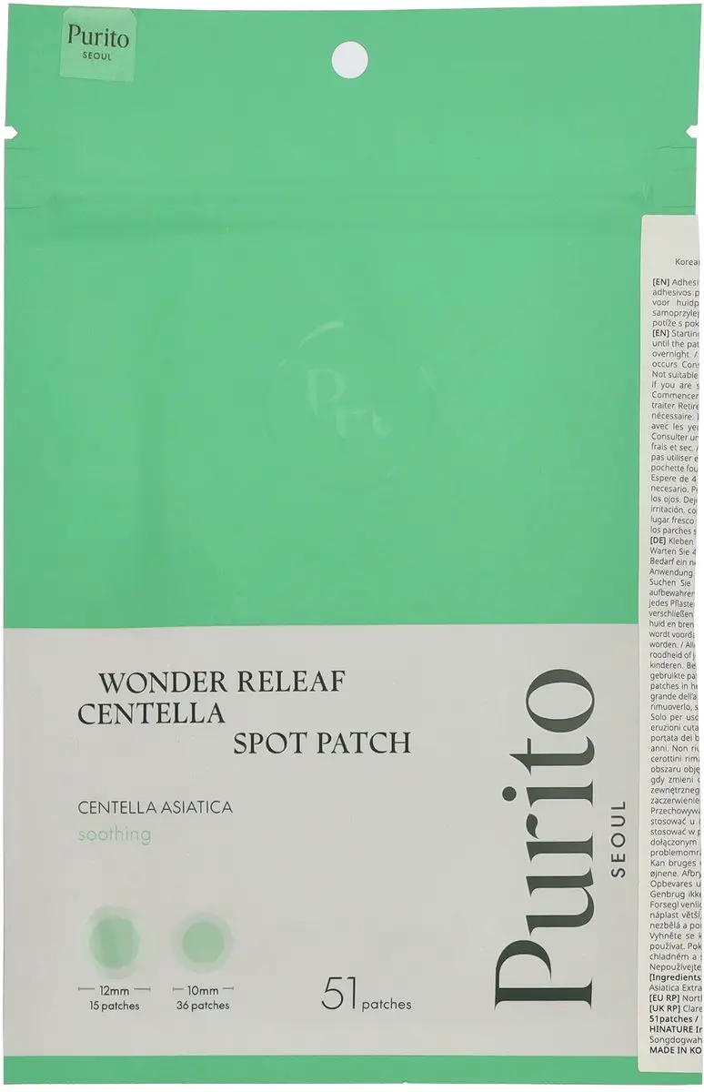 Purito Wonder Releaf Centella Spot Patch - 51 Stuks