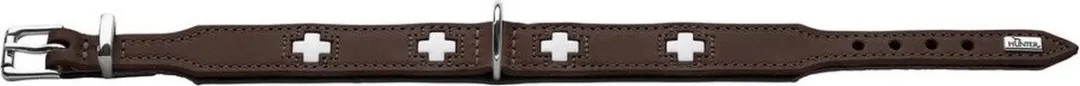 Hunter Hondenhalsband Swiss Bruin Maat 60