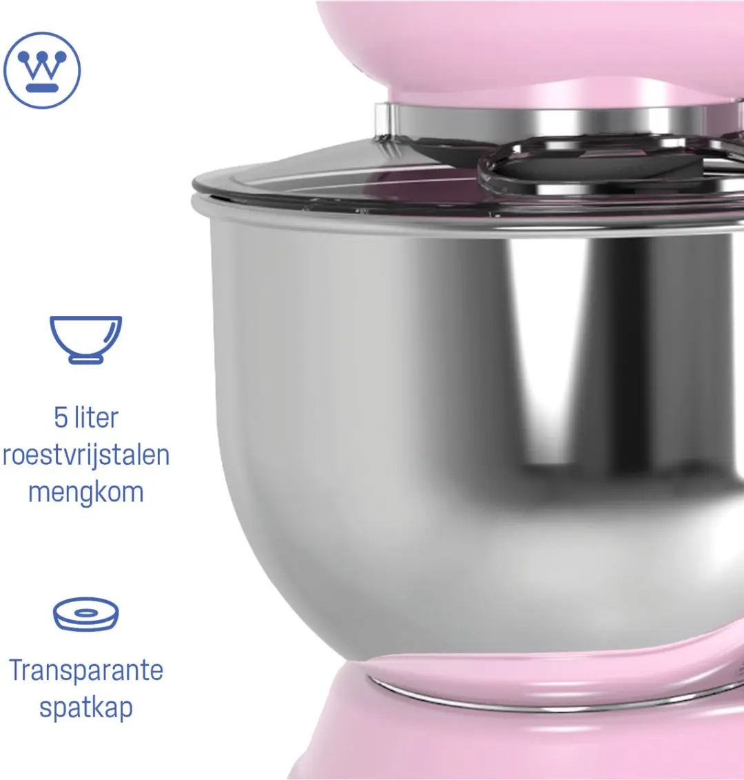 Westinghouse Retro Standmixer 1200W - Roze