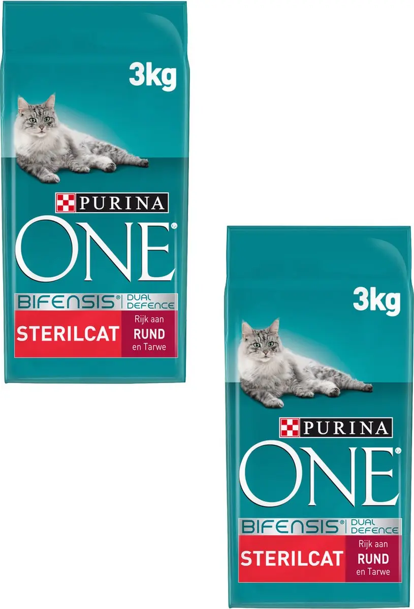 Purina ONE Sterilcat Rund Granen Kattenvoer - 2x 3kg