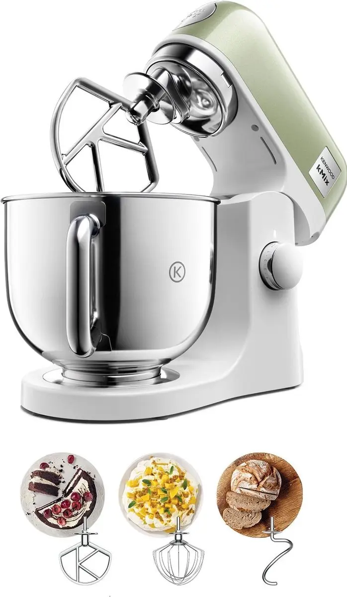 Kenwood kMix KMX760AGR Keukenmachine - 1000W - 5L - Groen