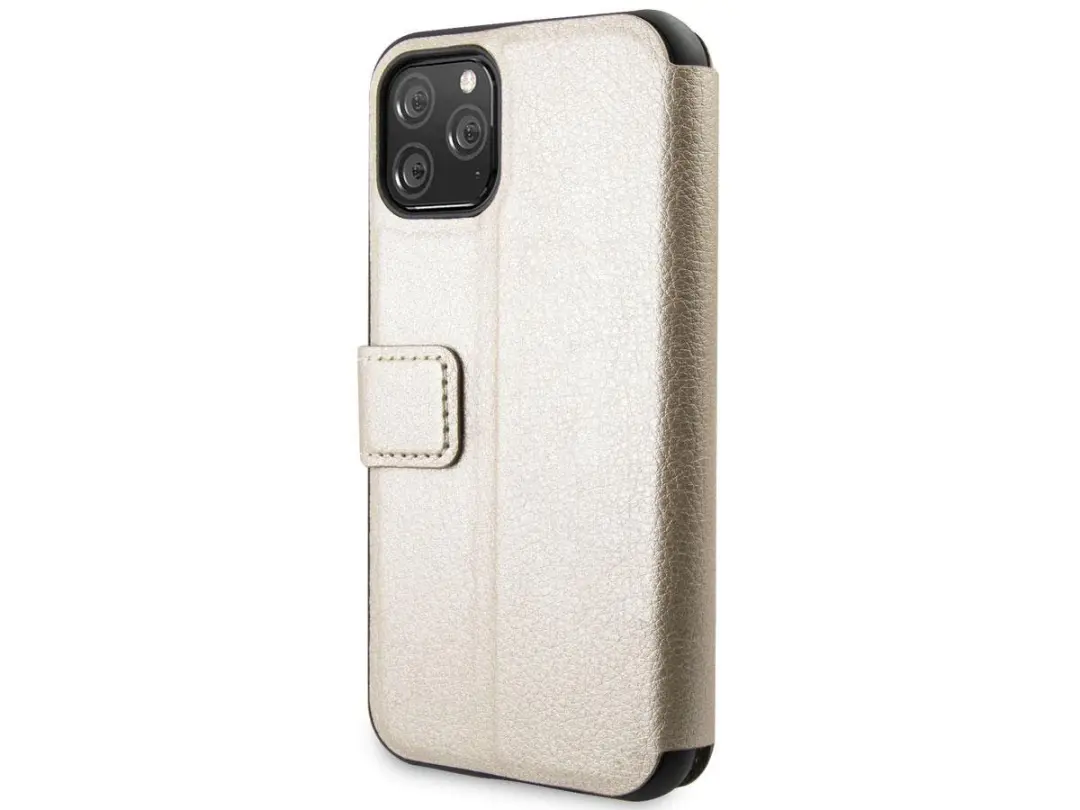 GUESS iPhone 11 Pro Hoesje S212-2 - 3 Pasjes - Goud